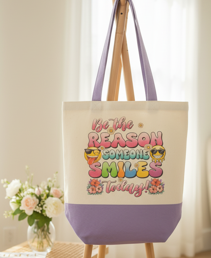 Tote Bag: Be the Reason Someone Smiles Today