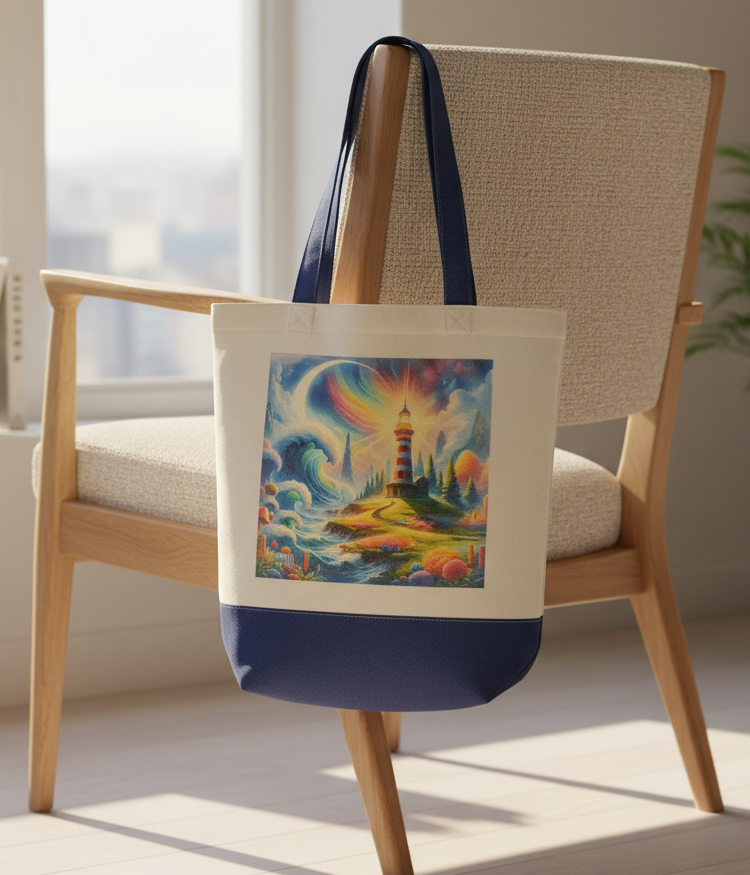 Tote Bag: Colorful Lighthouse