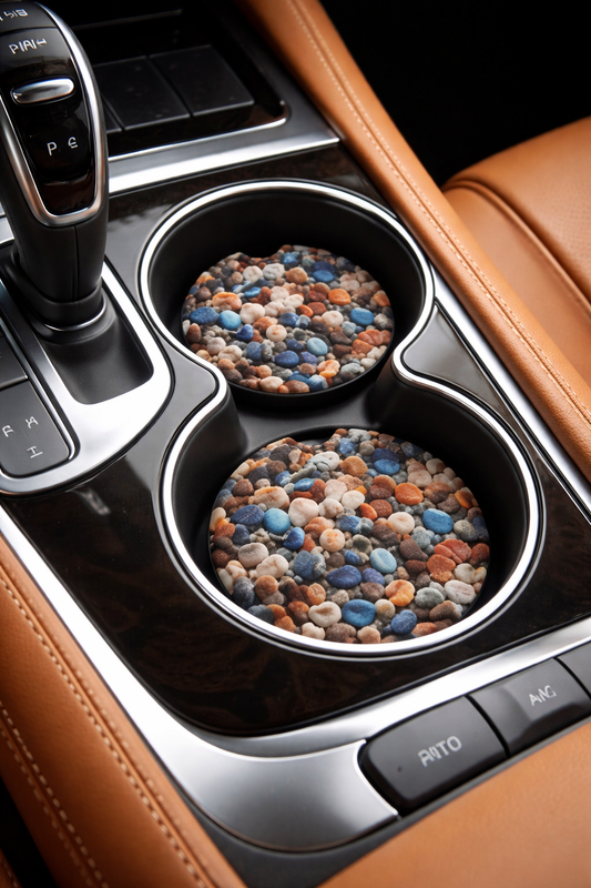 Ceramic Car Coaster - Pebbles