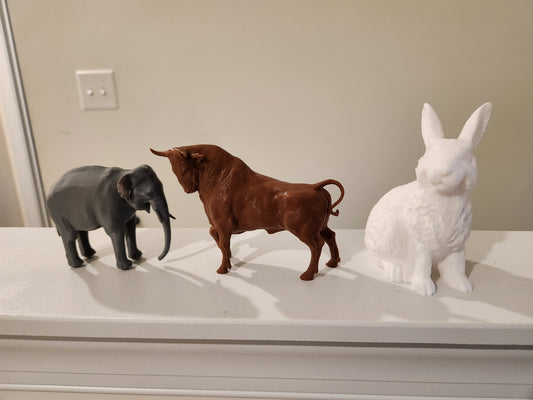 Animals - Elephant, Bull, Bunny