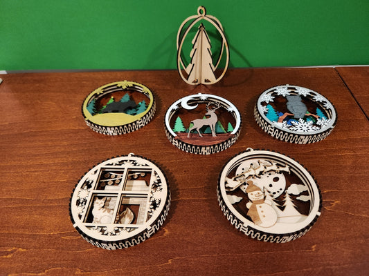 Living Edge 3 Layer Ornaments