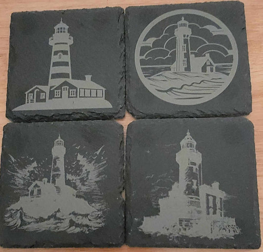 Light House Slate Coasters