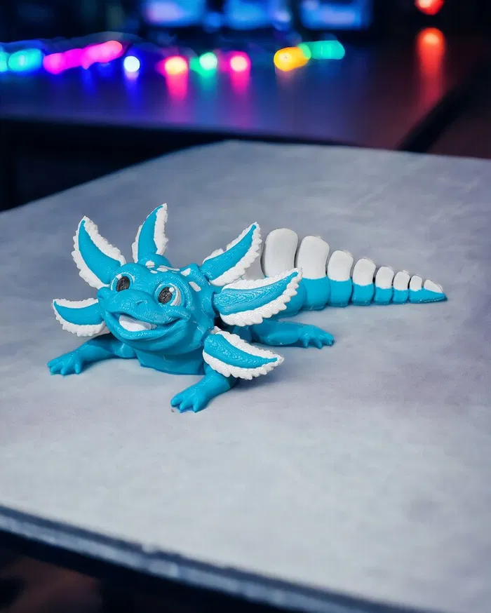 Blue Ice Pop Axolotl