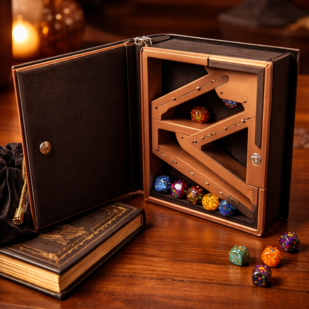 Mini Book Dice Roller and Storage