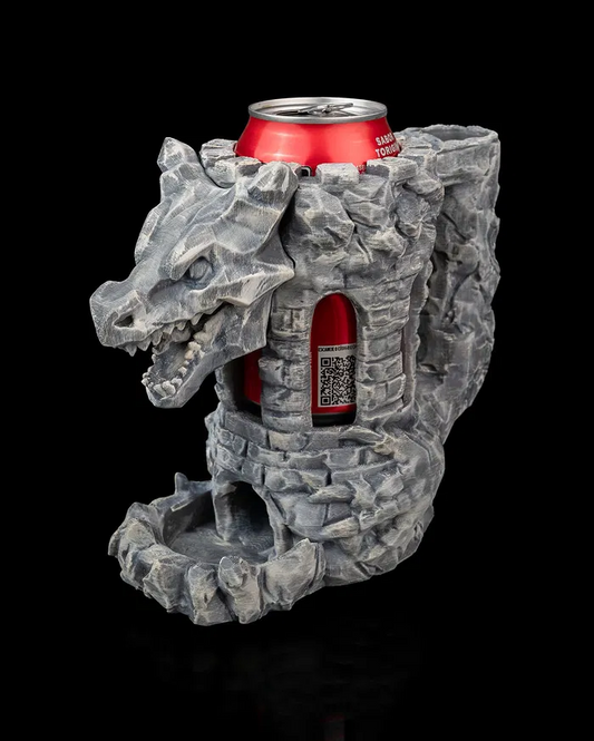 Dragon Fortress Can Holder & Dice Tower