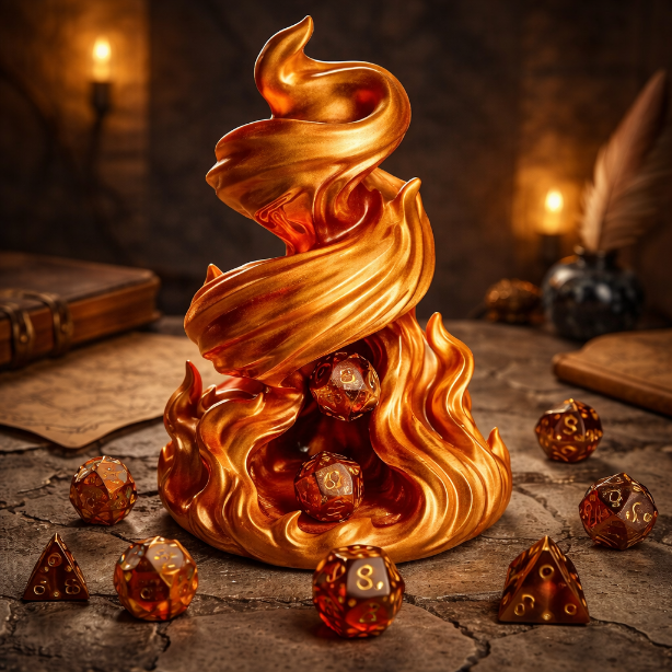 Flaming Twister Dice Tower