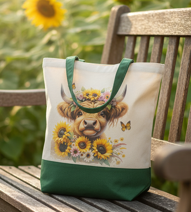 Tote Bag: Highland Cow