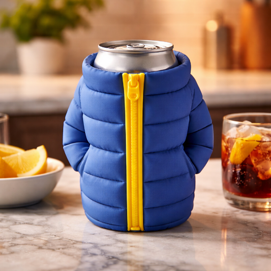 Can Holder Puffy Winter Jacket