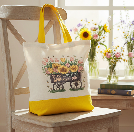 Tote Bag: Share the Beauty, Spread the Joy